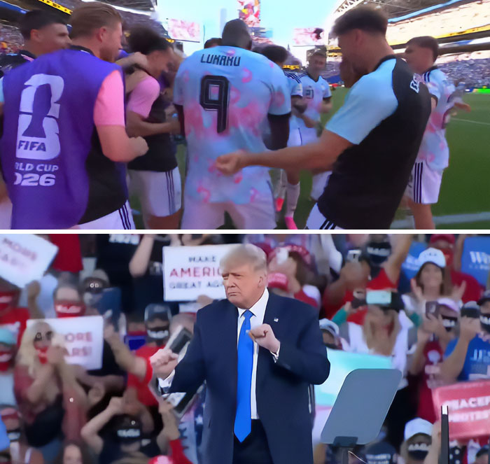 Belgium Breaks Out Trump’s Signature Dance