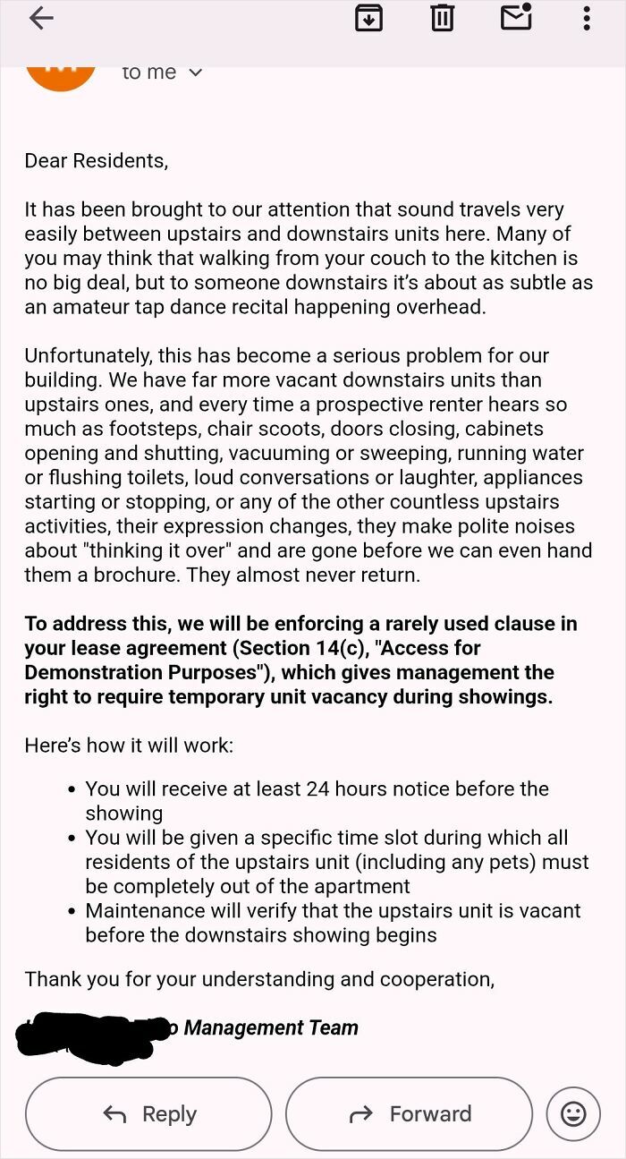 Property Manager Basically Told Us To Buzz Off While They Rent The Unit Below