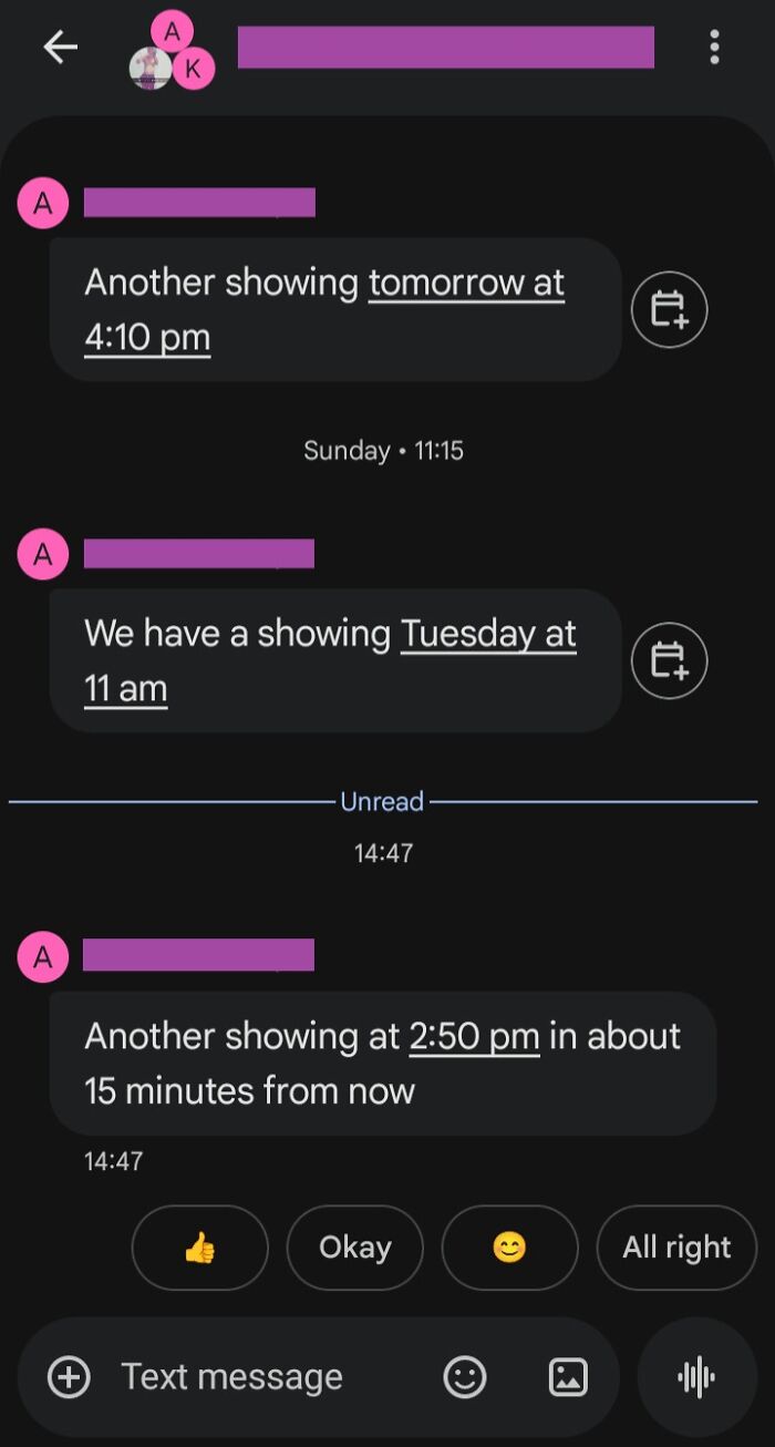 Landlord’s Notice Time Is 3...ish Minutes Before Showing