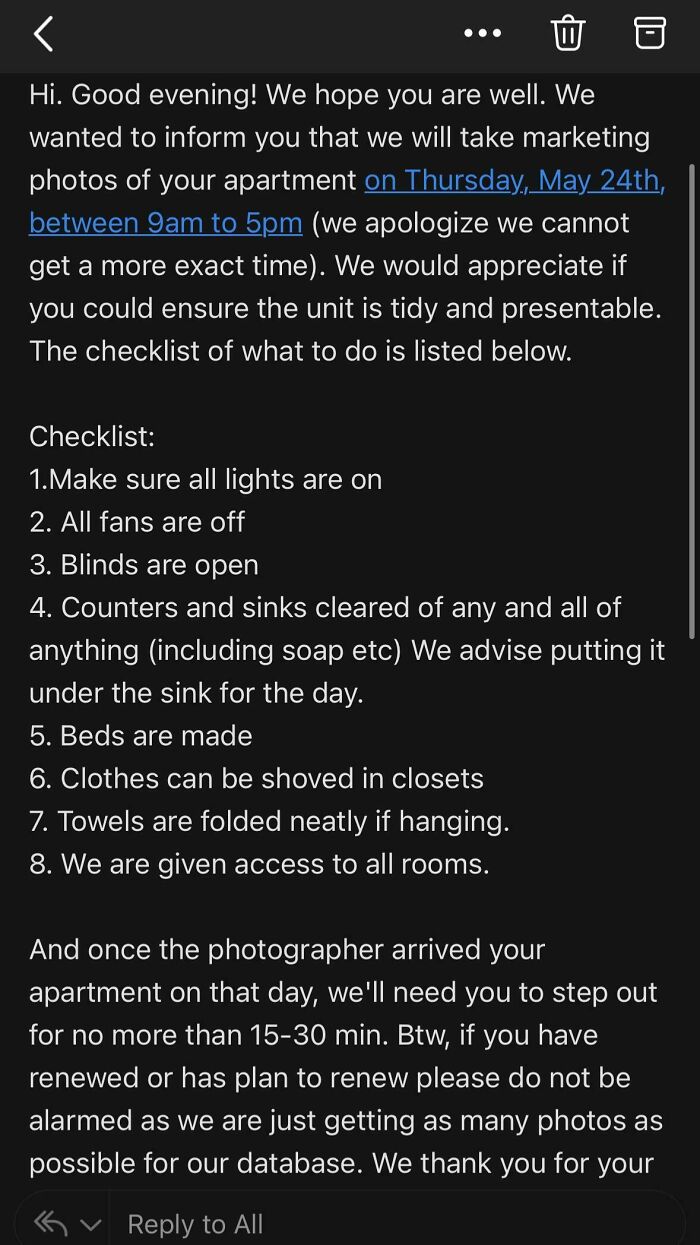 Landlord’s Ridiculous Cleaning Demands At Night