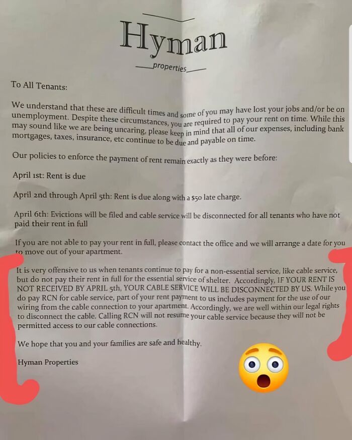 Landlords Being Basically The Worst