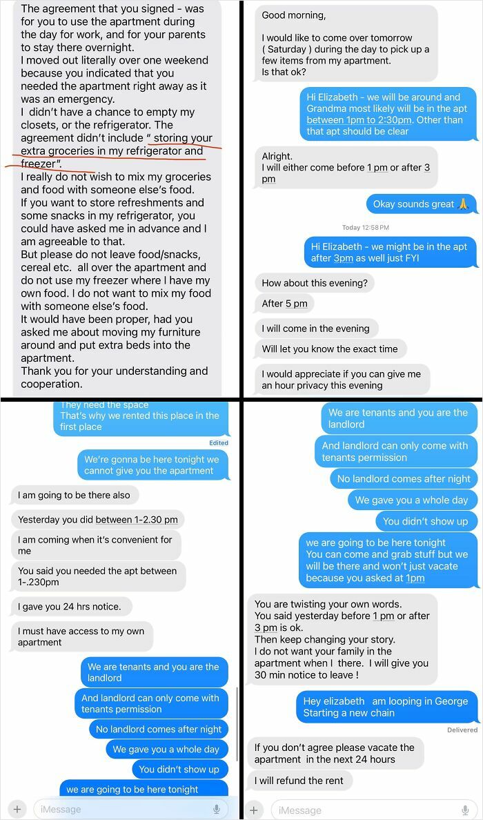 Landlord Lady’s Epic Rant Because We Use The Fridge