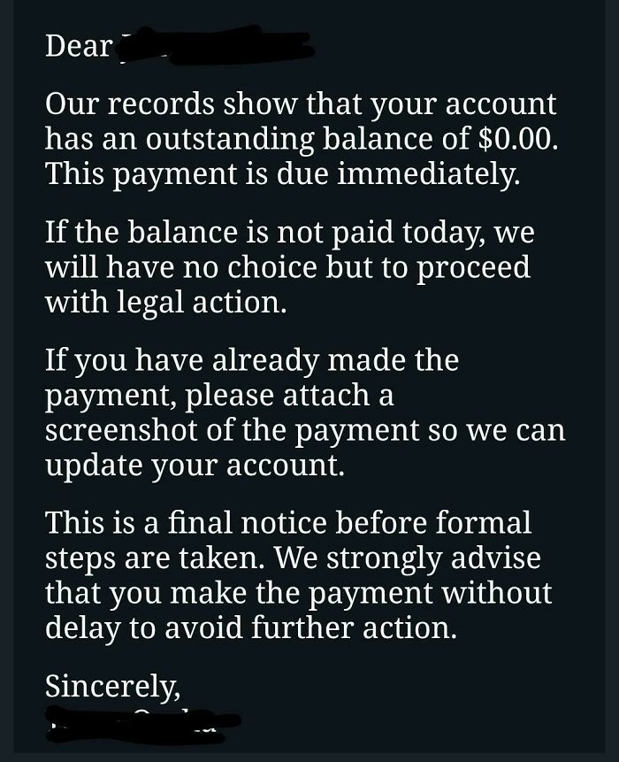 Landlord Claims I Owe Them $0.00. Yes, Zero Dollars.