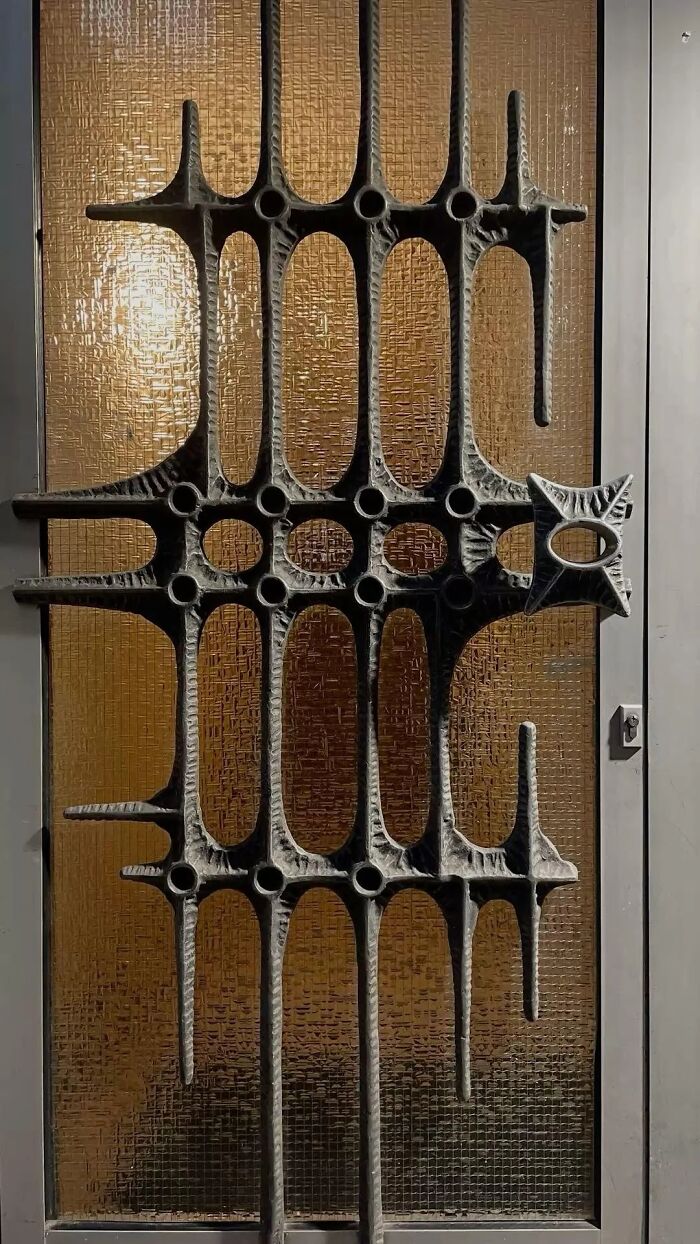 70s Brutalist Door Sculpture: Heavy Metal Meets Design