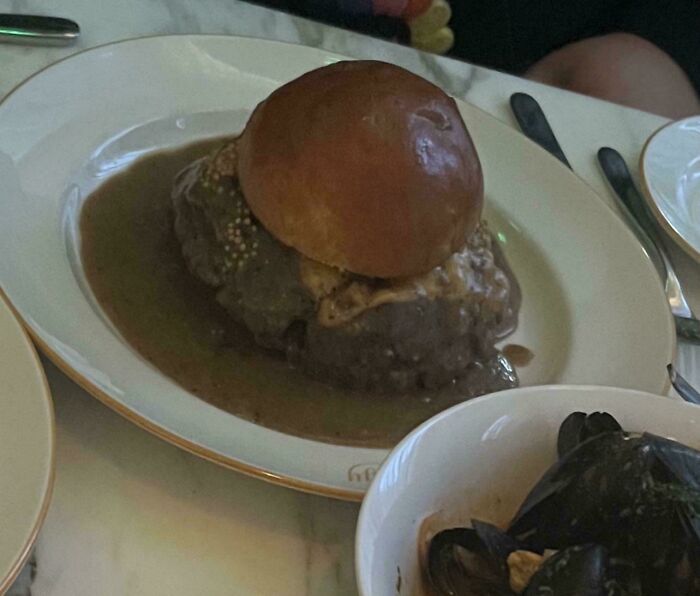 Friend Ordered A Hamburger And Got This... What?