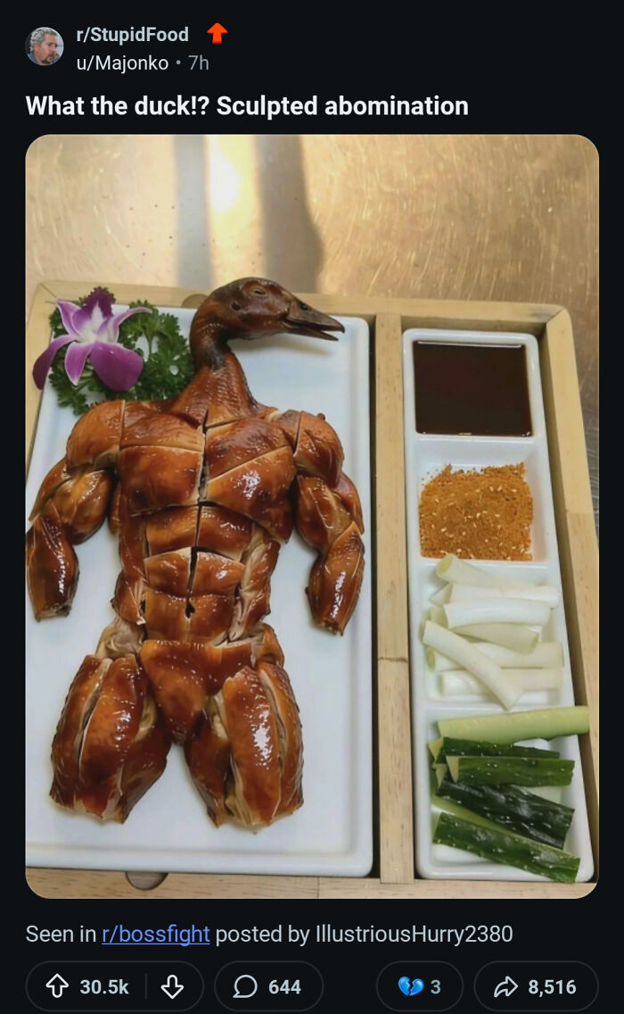 Fake Food Post Hits 30k Upvotes - Madness