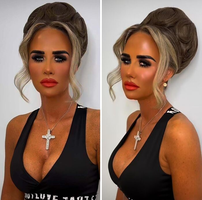 Can’t Decide What’s Worse: Hair or Makeup