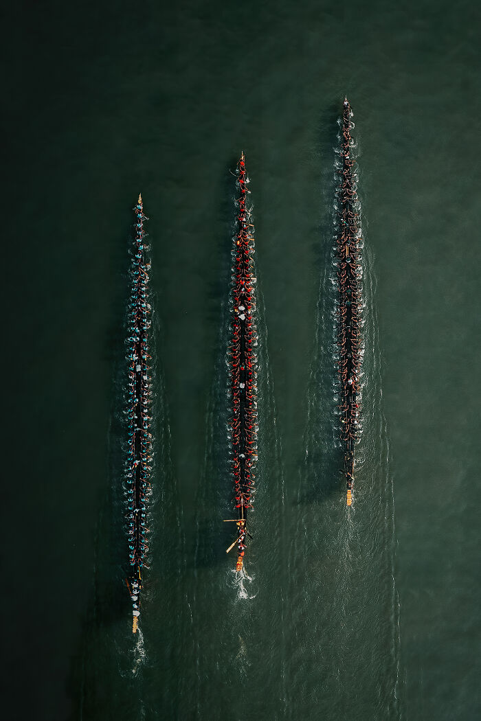 “Oars In Perfect Rhythm” By Savadmon Avalachamveettil