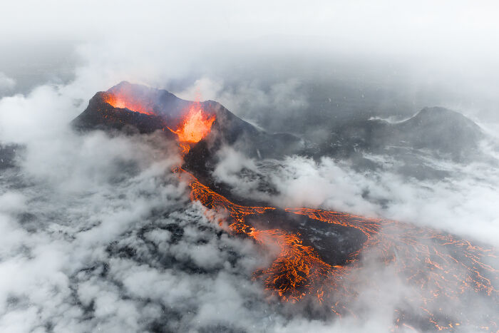 “Steamy Volcano Eruption” By Jeroen Van Nieuwenhove