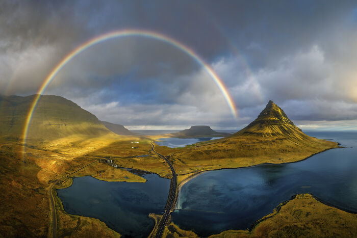“Rainbow Over Kirkjufell” By Abhijeet Sawant