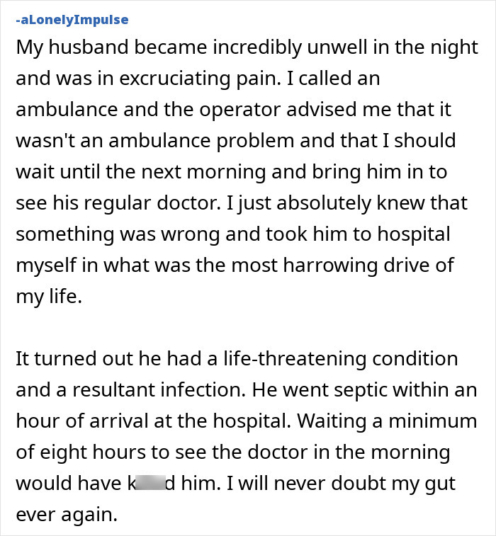 Wait, People Actually Trusted Their Gut And It Saved Their Butts!