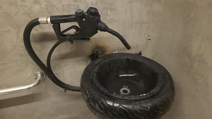 The Gas Station Sink That’s Definitely Seen Things