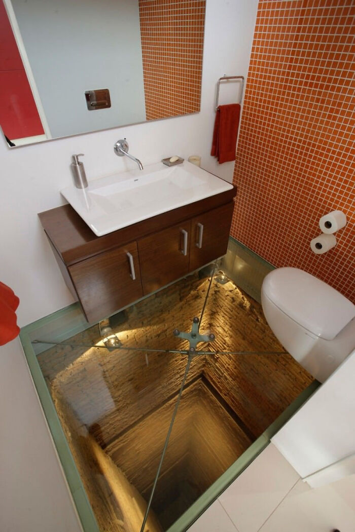 Bathroom Built On Top Of a 15-Story Elevator Shaft—Yep, Really
