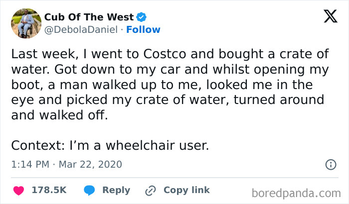 Stealing From A Disabled Man – Absolutely Shameful