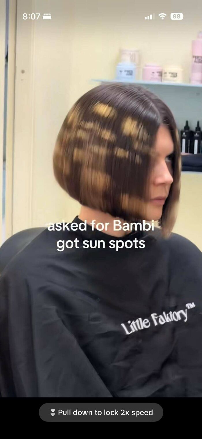 Tried "Deer Spots" Hair… Yeah, It Looks Weird Even When It's Done Right