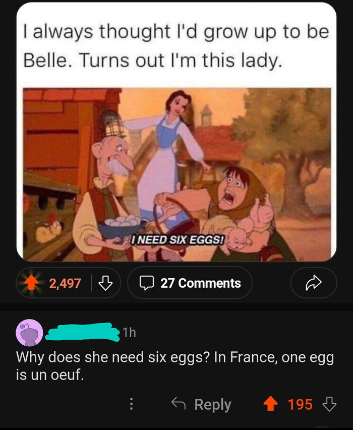 French For… Egg?
