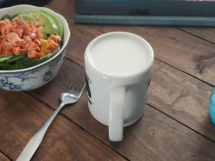 Milk So Full The Cup’s Doing The Upside-Down Dance