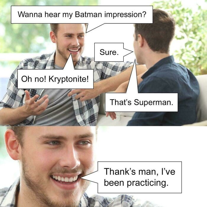 His Best Superhero Impression (Costume Puns FTW)