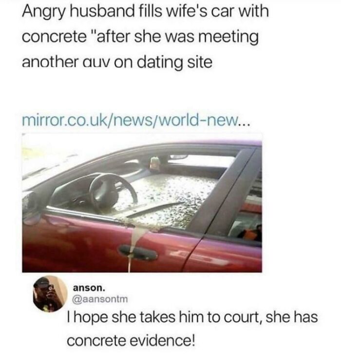 Concrete Evidence (Solid Pun Proof)