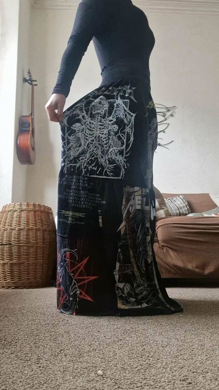 Old T-Shirts? Meet Your New Metal Band Skirt