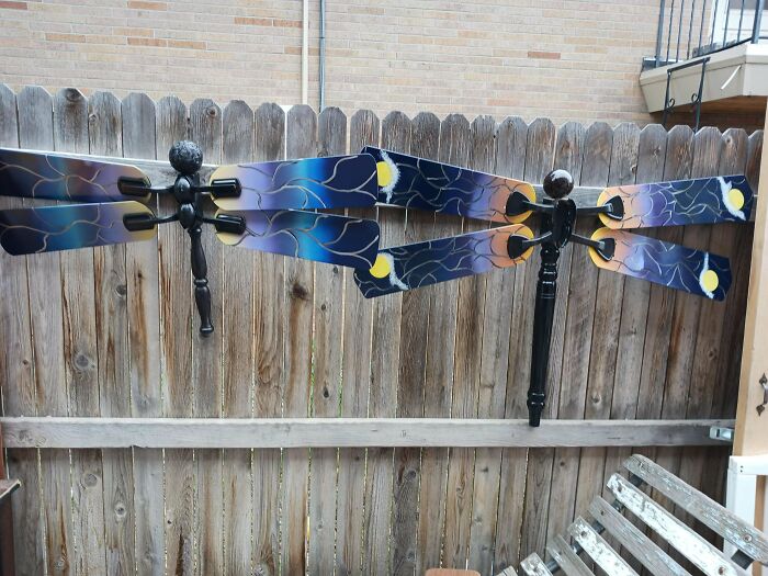 Dragonflies Made From Old Fans? Yes, Please!