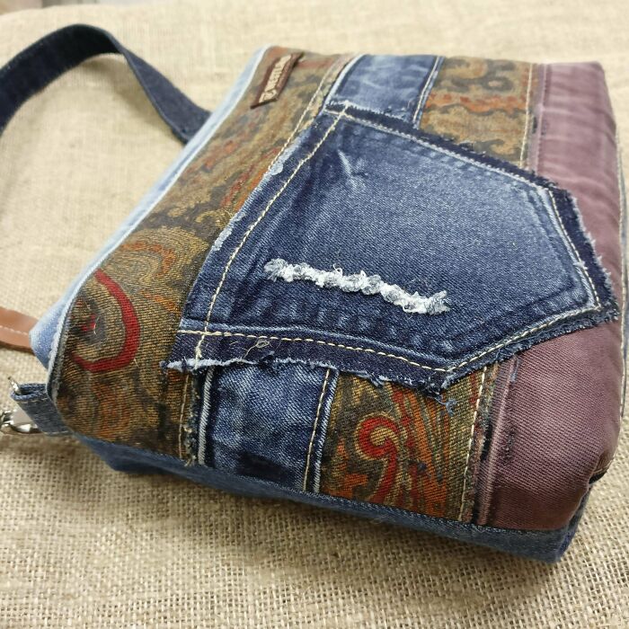 Denim Shoulder Bag Powered By Old Jeans