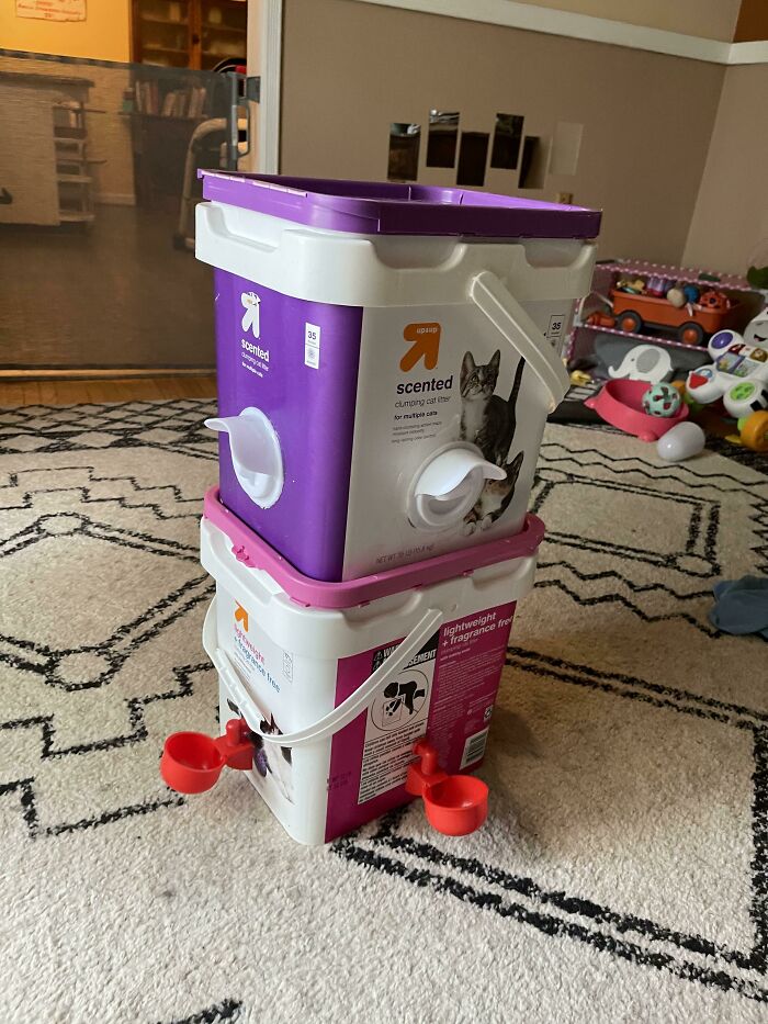 Cat Litter Bins Make Surprisingly Great Chicken Feeders