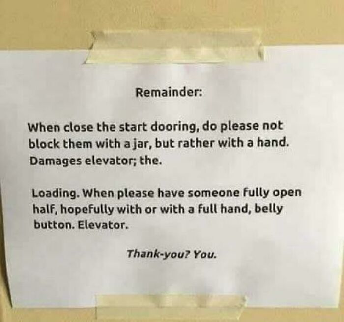 When Close The Start Dooring? Huh?