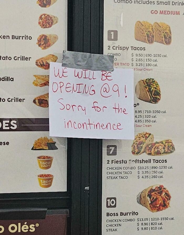 Sorry For The... Incontinence? Really?