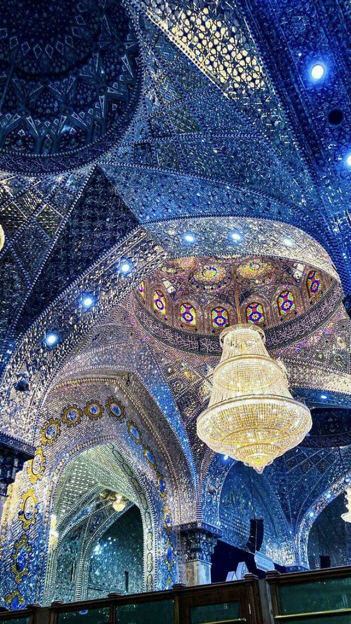 The Blingy Persian Mirror Magic Inside the 13th-Century Shah Cheragh Shrine