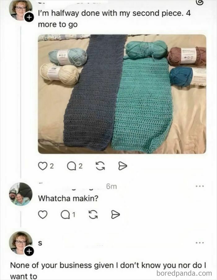 I Don't Know You, Nor Do I Want To