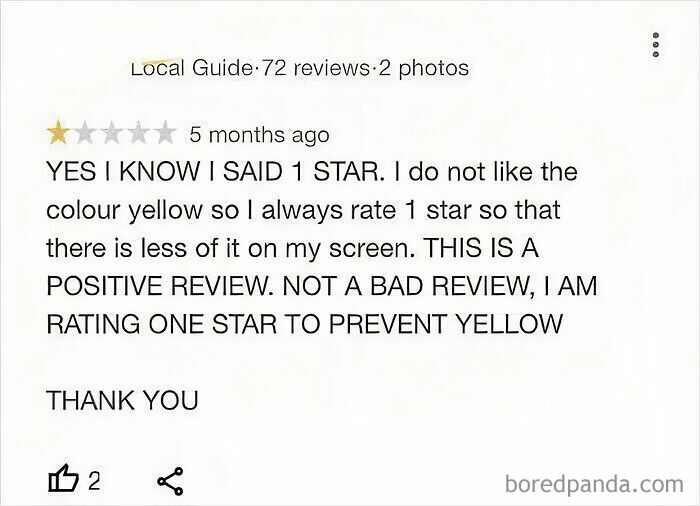 Yes, I Know I Said 1 Star