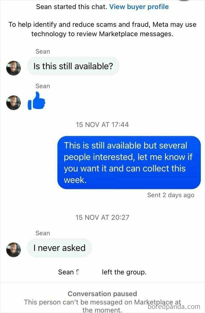 Never Asked For That