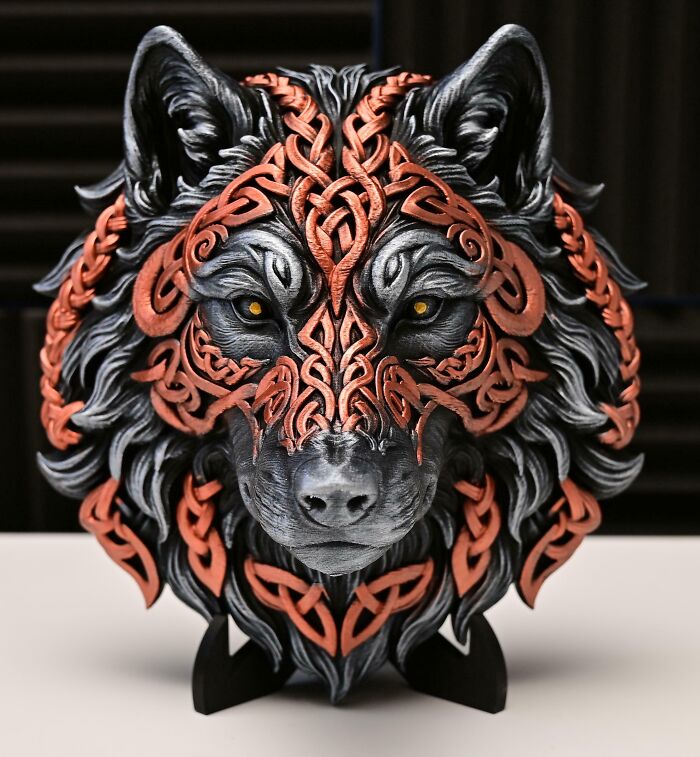 Celtic Wolf Head That’s Just Blinged Out