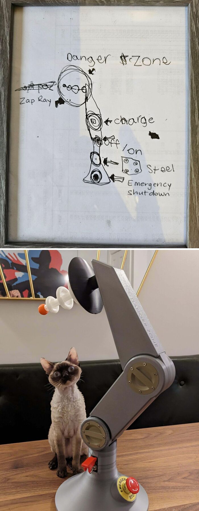 Turned A Kid’s Drawing Into A Real-Life Weird Gizmo