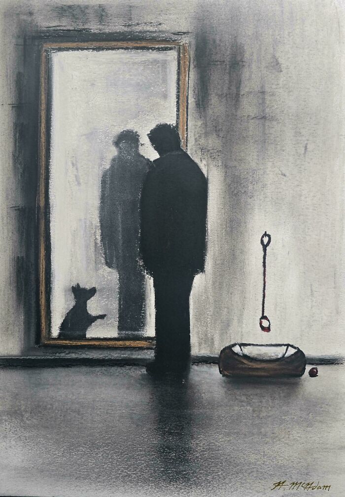 Empty Bed: Charcoal Art That Speaks