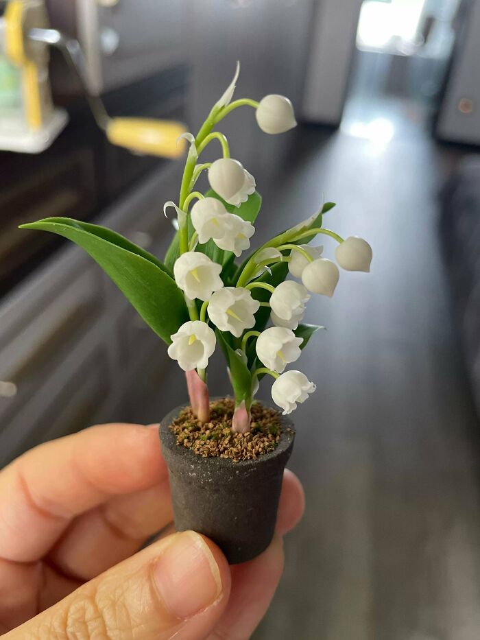 Clay Lily Of The Valley So Real You'll Do A Double Take