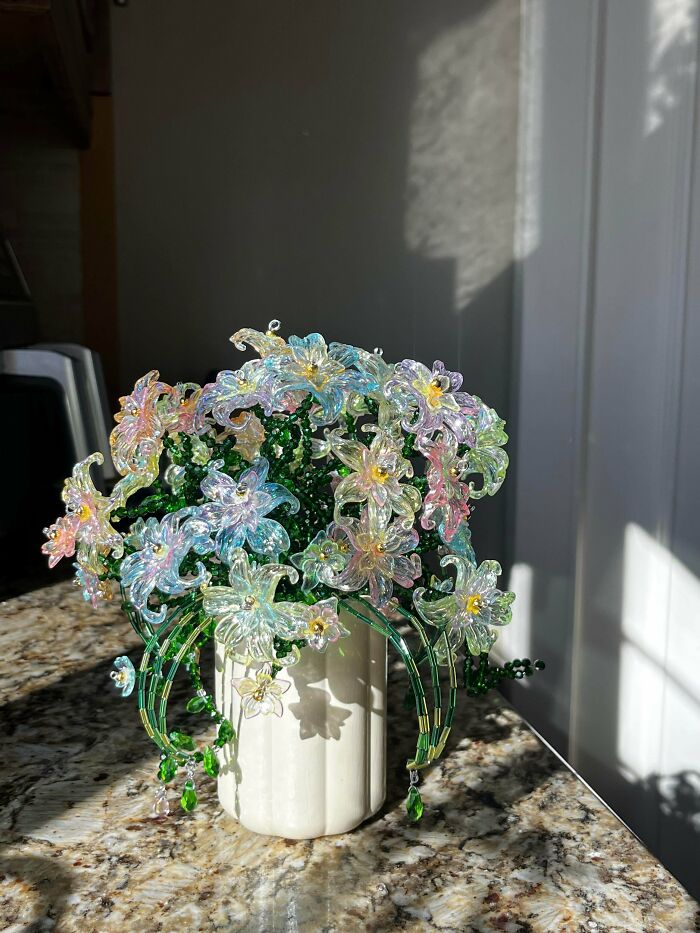 Beads Bouquet For Mom That Sparkles In The Sun