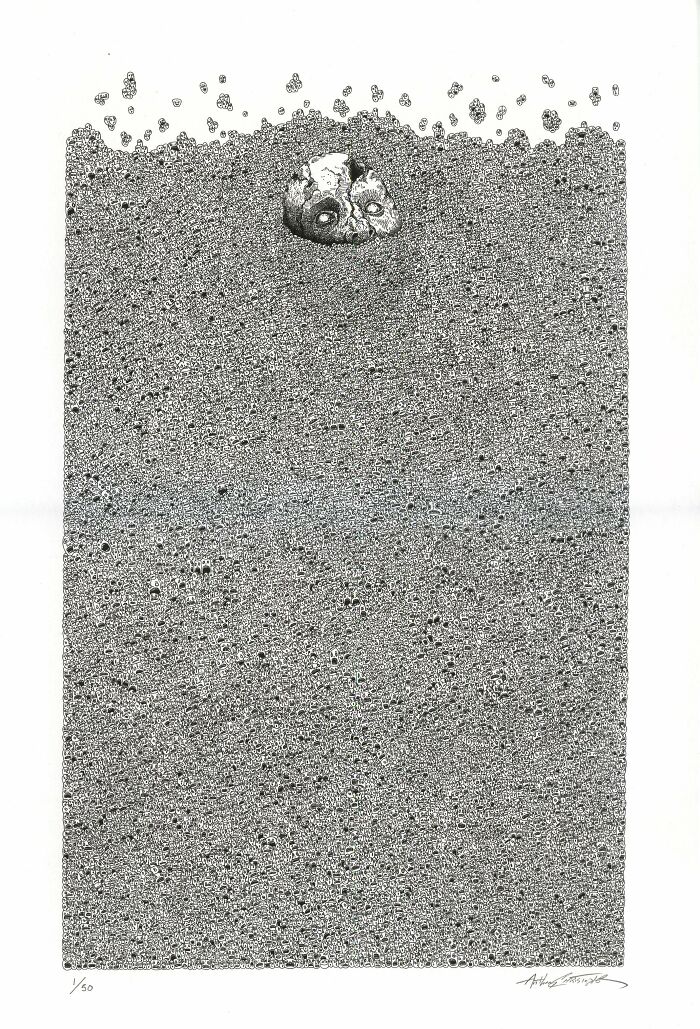 Drowning Drawing With 12,000 Tiny Faces—Yes, Really!