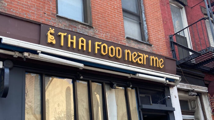 This NYC Spot Named ‘Thai Food Near Me’ and It’s Genius