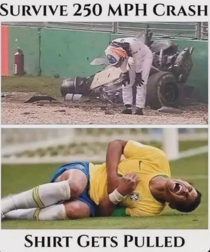 Tough F1 Driver vs. Delicate Footballer Showdown