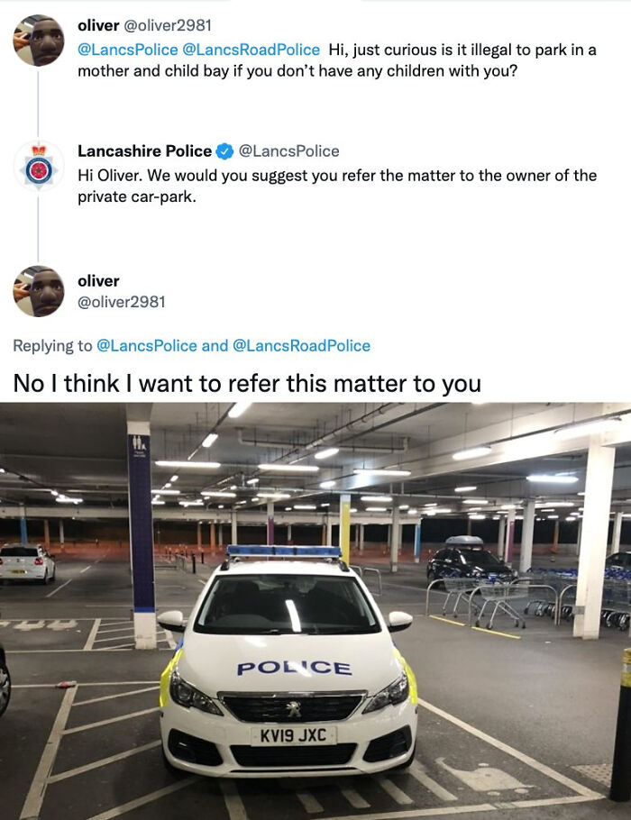 Can't Park There, Officer!