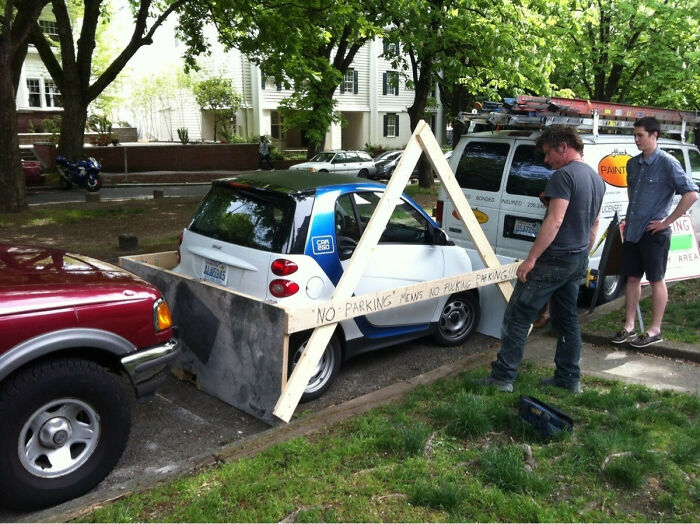 Don’t Mess With a Contractor’s Spot