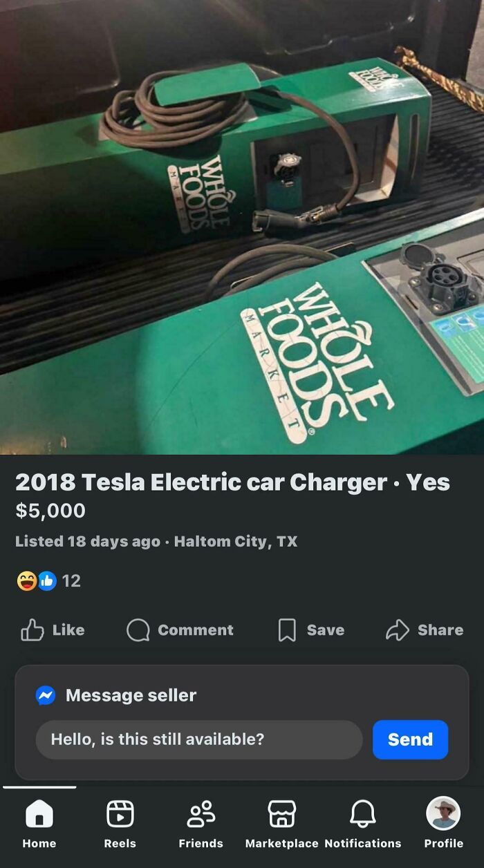 2018 Tesla Electric Car Charger, Or Something Like It