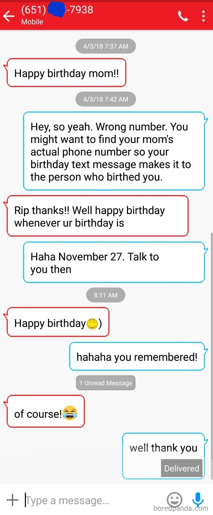 Wrong Number Text from April That Still Makes Me Smile