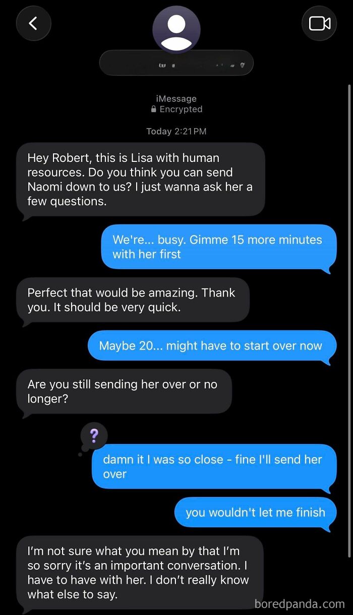 Company Drama Starts with a Wrong Number Text