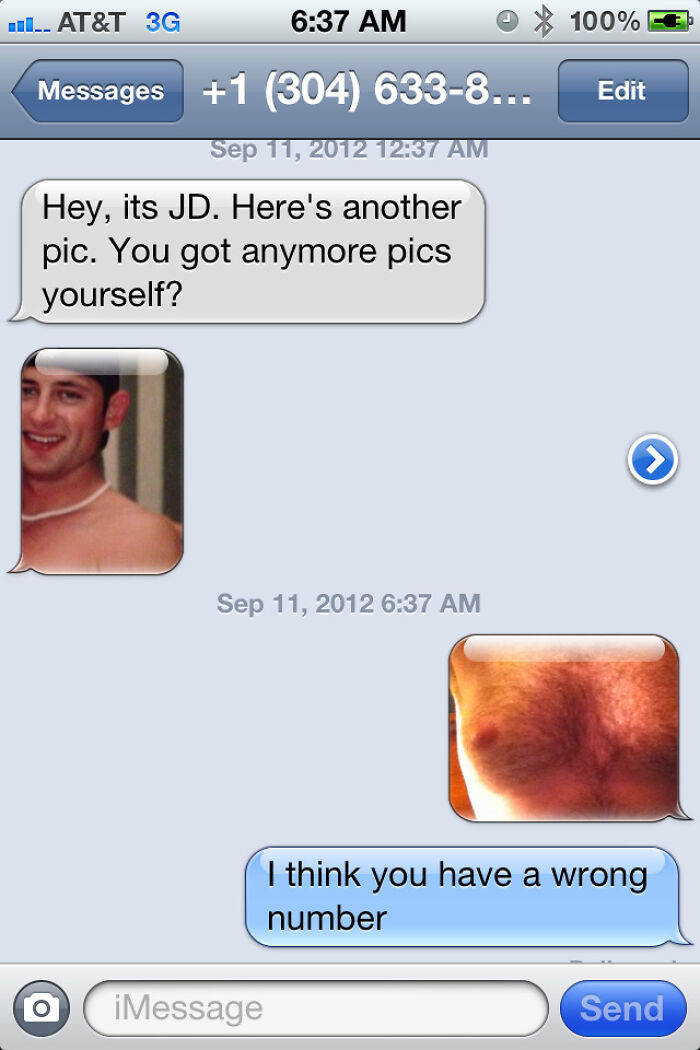 Woke Up to a Wrong Number Text... Had to Send a Pic Back
