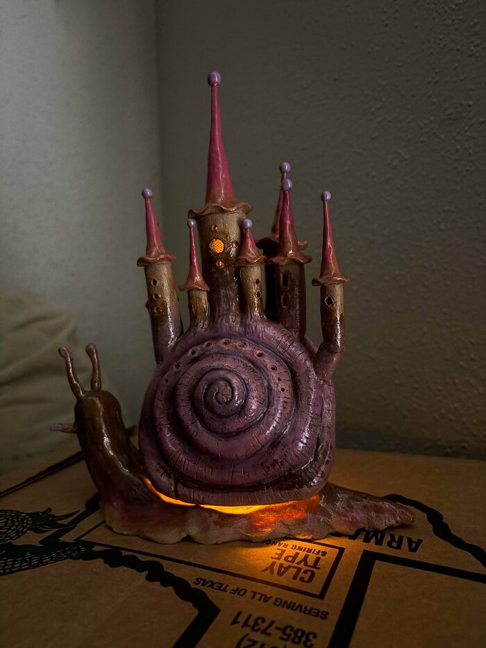 My favorite pottery piece from my first course – it’s got some serious slug vibes!
