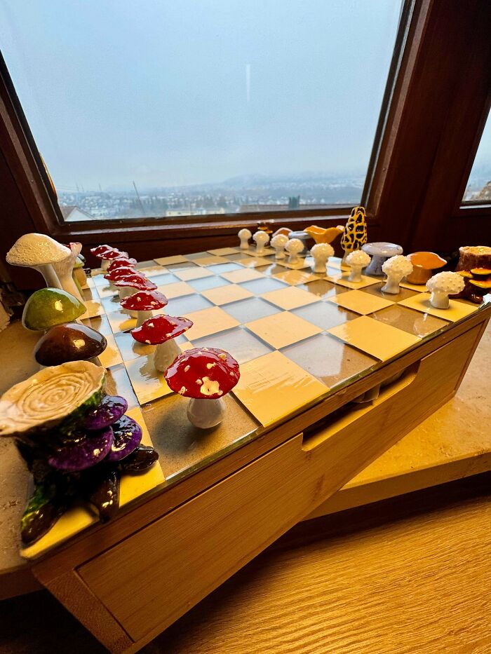 My girlfriend made this amazing chess set – now it’s game on with a twist of magic!