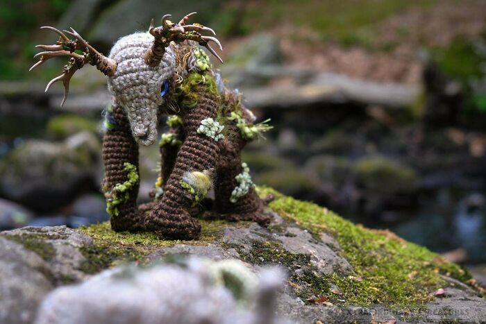 My crochet friends sent me here because they thought you’d love my mossy pals.